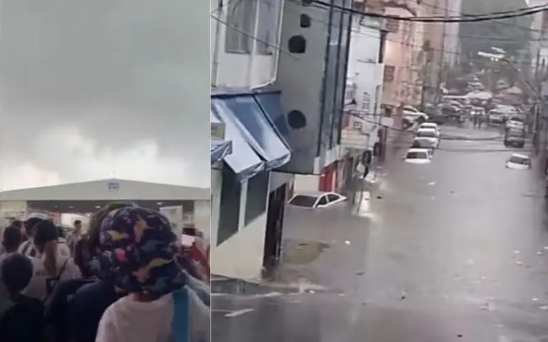 Chuva forte danifica Base Aérea e provoca alagamentos em Manaus neste domingo (5)