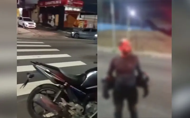 Motociclista causa acidente em Manaus e se recusa a pagar pelos danos