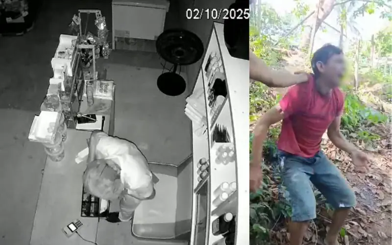 Vulgo 'Sujo' leva ripadas após praticar furtos em Itapiranga