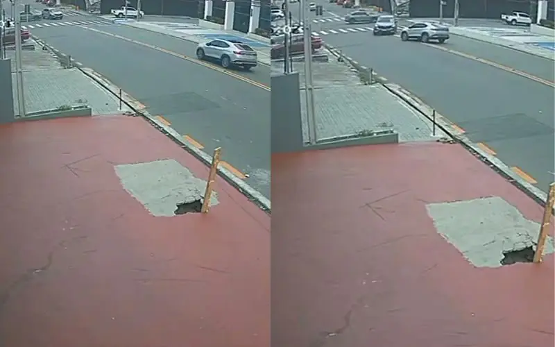 Motora 'chutado' avança sinal e atinge veículo no bairro Praça 14