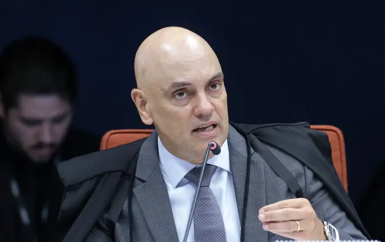 Rosinei Coutinho/STF Brasília (DF), 21/10/2025 - Ministro Alexandre de Moraes durante sessão no STF de julgamento da Ação Penal 2694 -Núcleo 4 da trama golpista. Foto: Rosinei Coutinho/STF