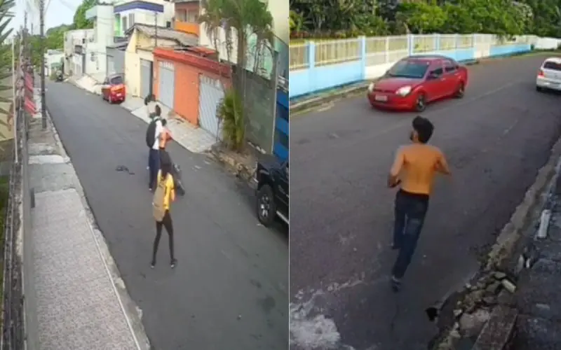 Vítima reage e ladrão leva capacetadas no bairro Flores