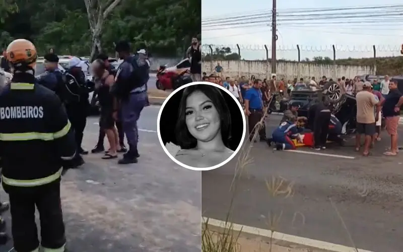 Pai se desespera com a morte da filha na Av. do Turismo