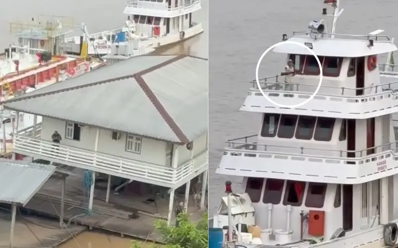 Homem armado gera pânico em porto flutuante de Manicoré