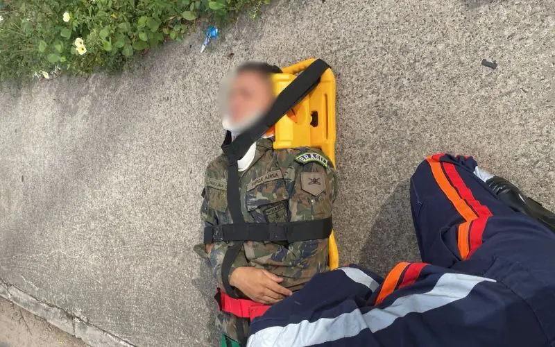 Outro militar da Aeronáutica sofre acidente na zona Sul de Manaus