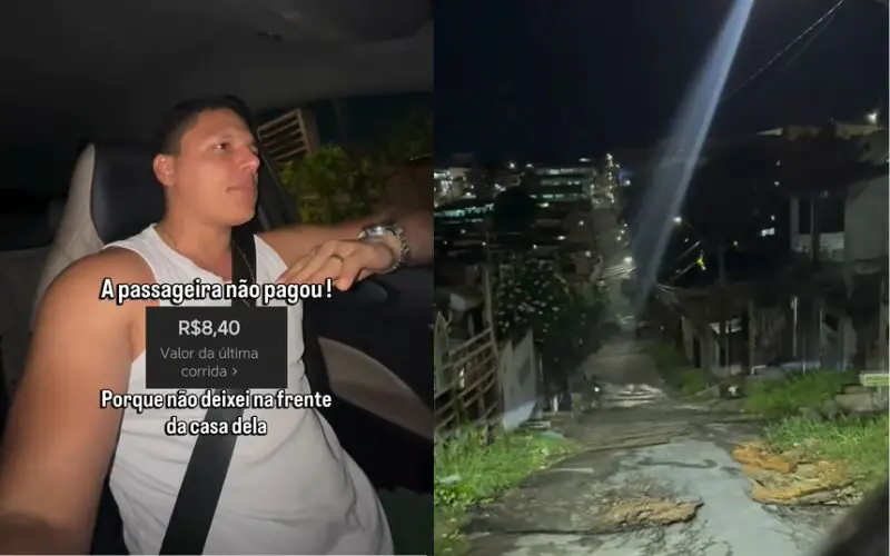 Buracos em Manaus impedem motorista de concluir corrida