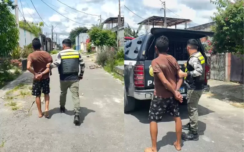 PM disfarçado prende filho noia que ameaçou a mãe em Manaus