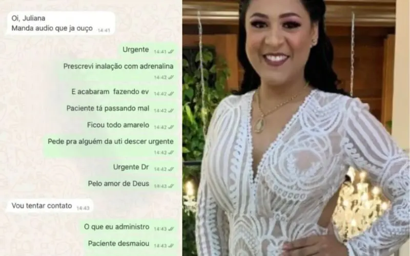 Mensagens revelam desespero de médica após medicaçao fatal