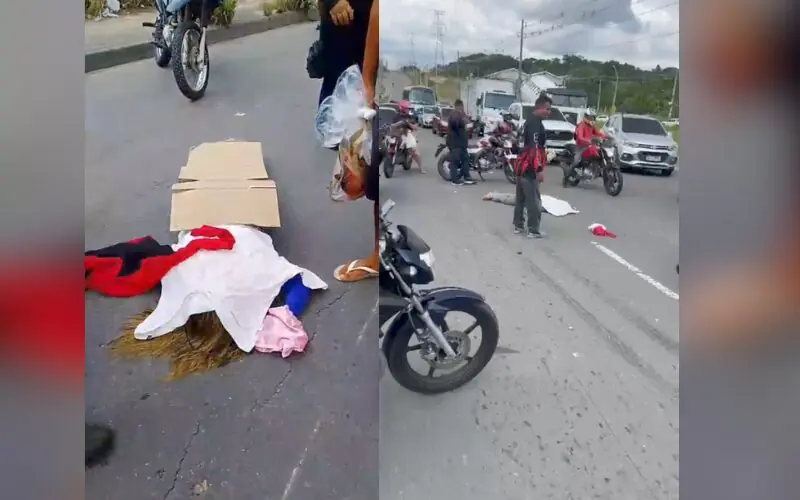 Mulher morre esmagada por carreta próximo ao Viver Melhor