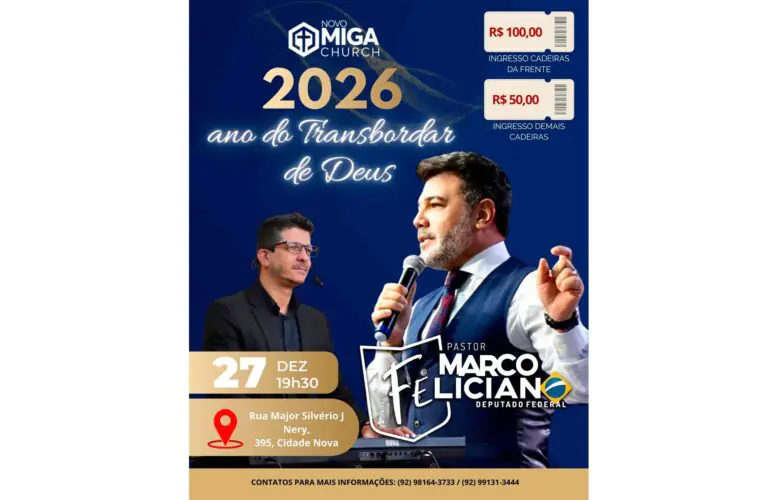 Marco Feliciano realiza conferência em Manaus com foco em planejamento e perspectivas para 2026