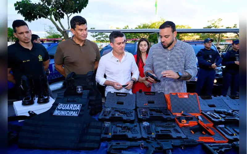 David Almeida amplia segurança municipal com novas armas