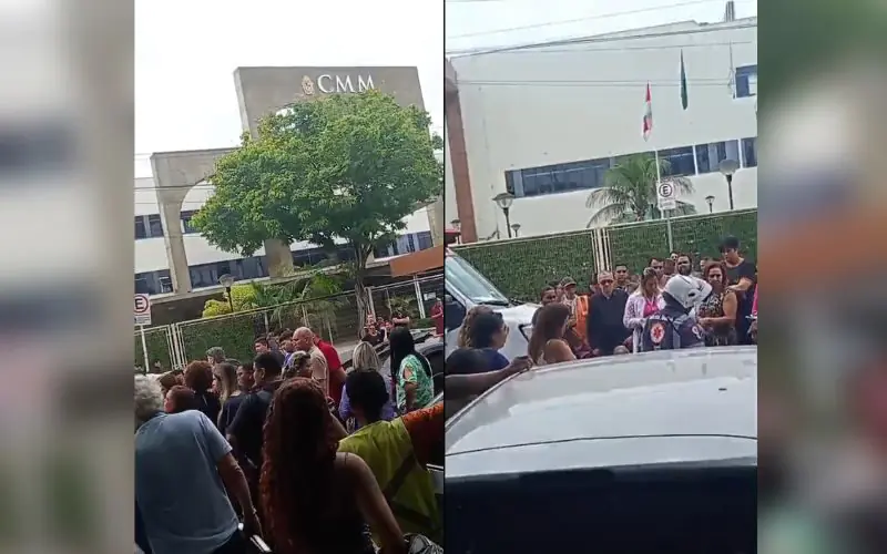 Acidente grave deixa motociclista ferido em frente à CMM