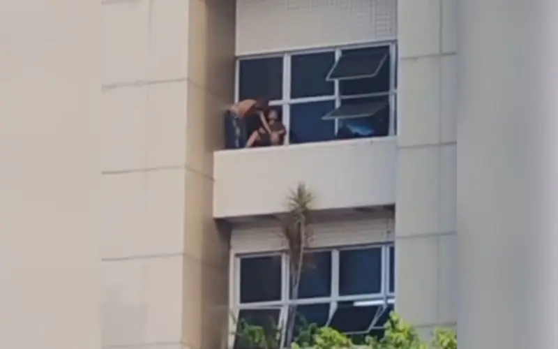 Casal transtornado ameaça se jogar do HPS João Lúcio