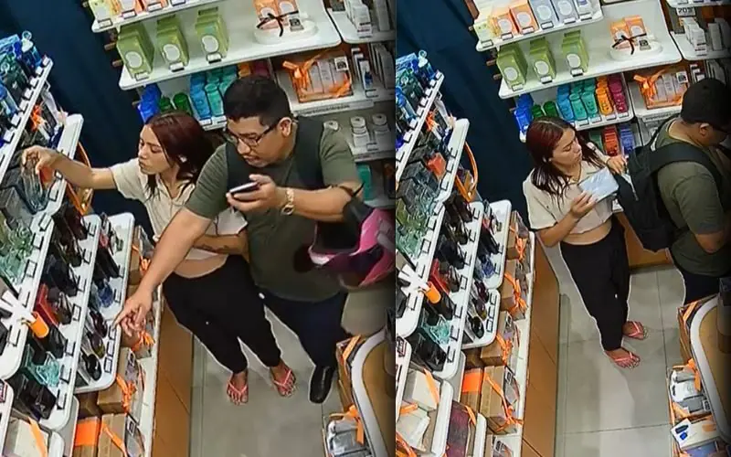 Casal 'cheiroso' furta perfumes de loja na zona oeste de Manaus