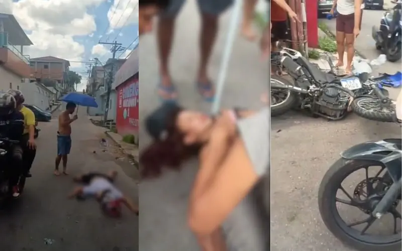 Motoqueiro morre e mulher fica ferida em acidente no Ouro Verde