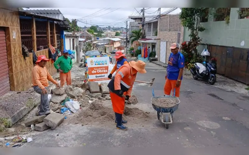 Rua no São José recebe modernização do sistema de drenagem