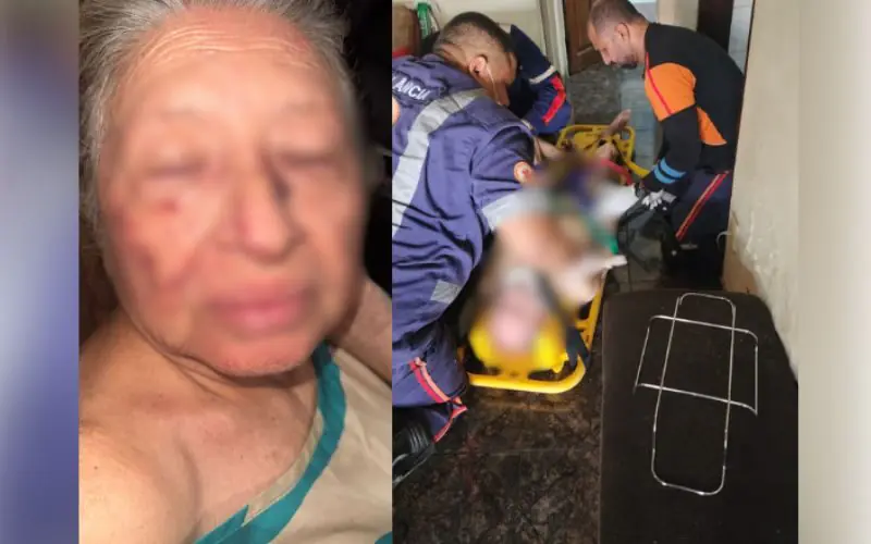 Assalto violento deixa casal de idosos gravemente ferido no Flores