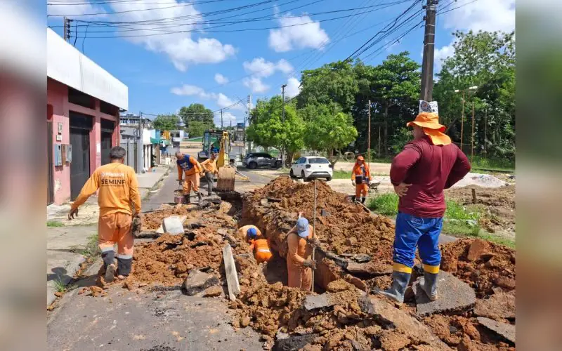 Prefeitura realiza recuperação de rede de drenagem no Planalto
