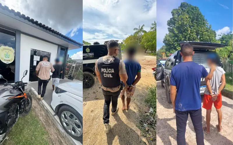 Trio é preso por alcoolizar adolescente e estuprá-la em Japurá