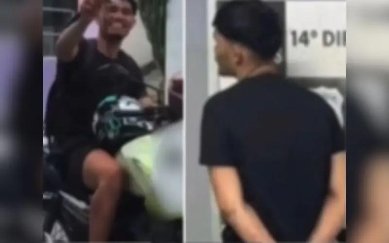 Jovem é apreendido após debochar de policial em vídeo