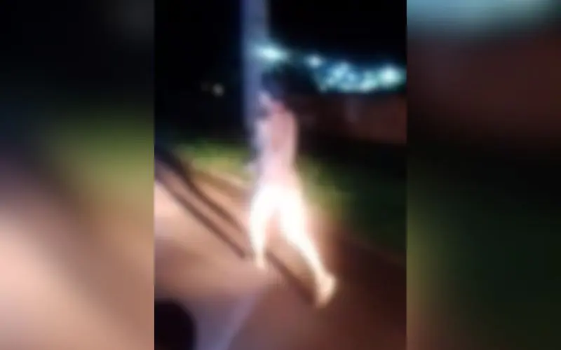 Assaltante é capturado e forçado a correr nu em Manacapuru