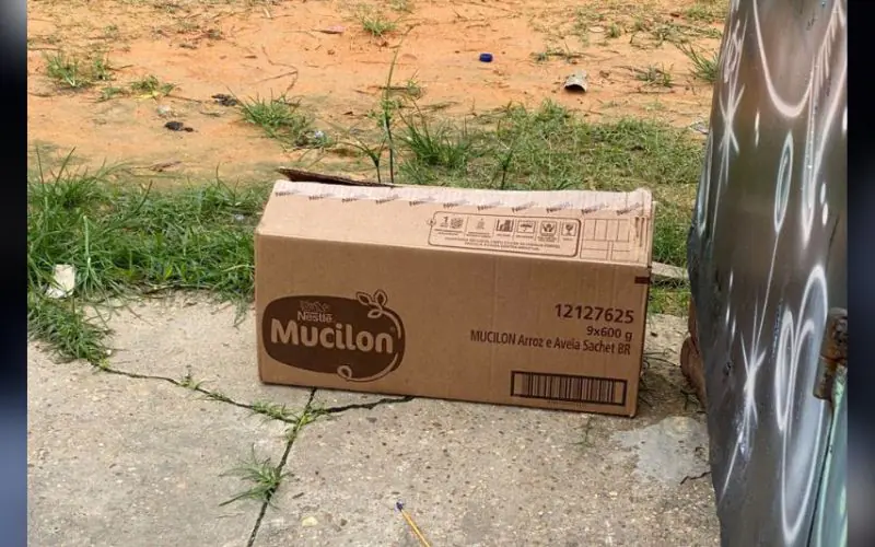 Feto é encontrado dentro de caixa de papelão em Manaus