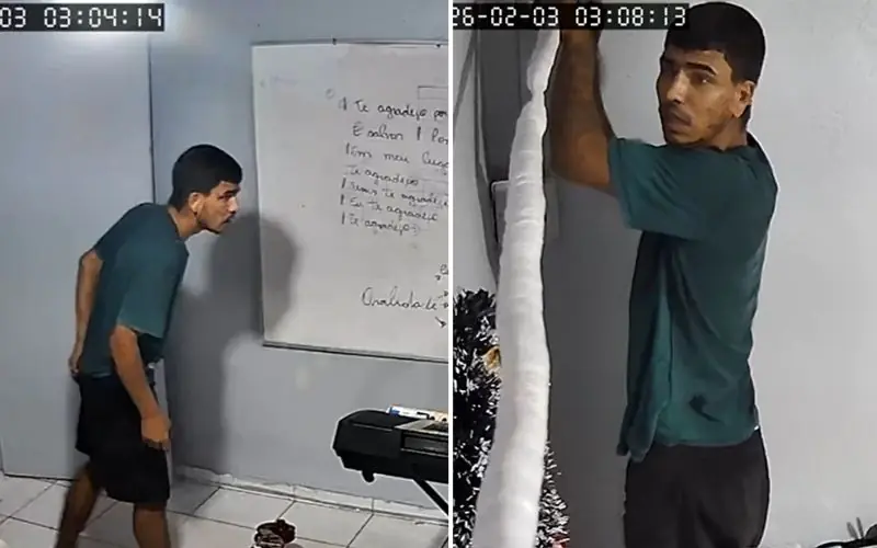 Homem que furtou academia invade escola no Tancredo Neves