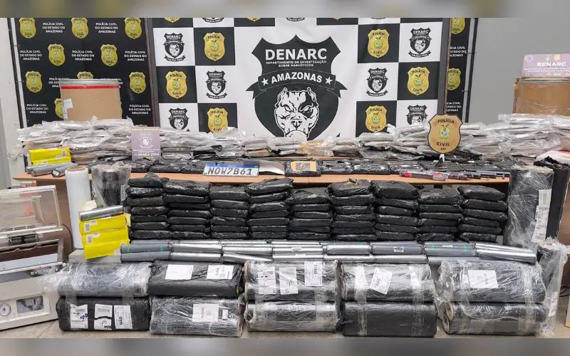 PC-AM apreende 211 kg de drogas avaliadas em R$ 6 milhões