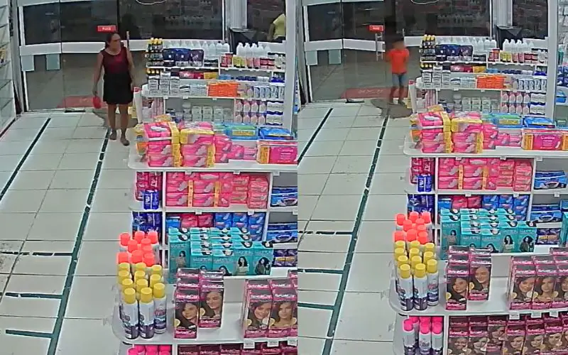 Mulher usa criança para furtar em drogaria no Jorge Teixeira