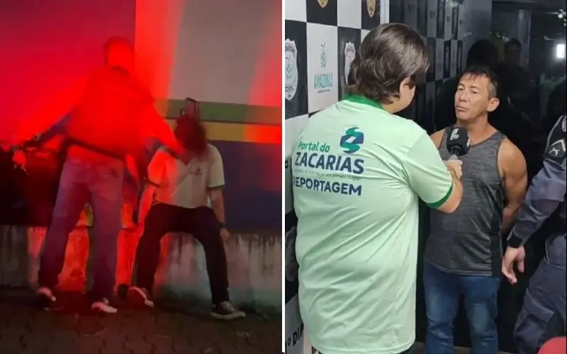 Repórter é agredido após cobertura em delegacia de Manaus