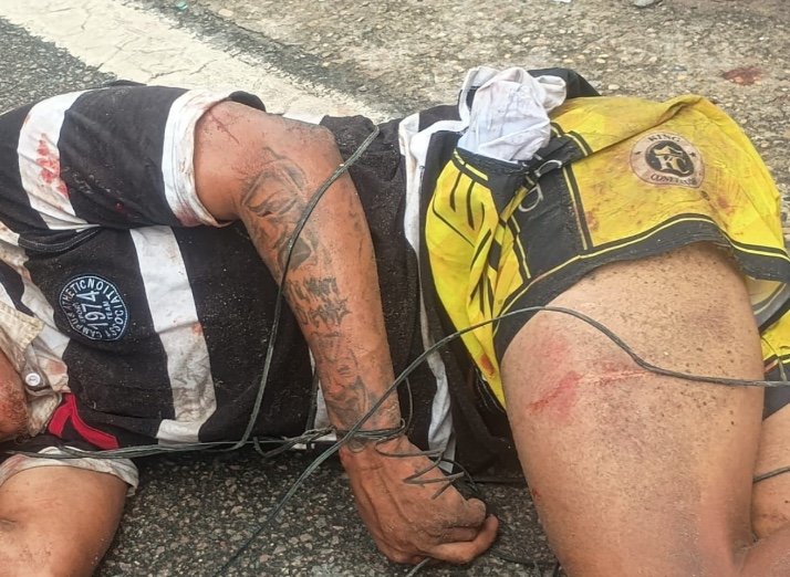 VÍDEO: Suspeito de esfaquear passageira de ônibus é espancado e amarrado em Manaus