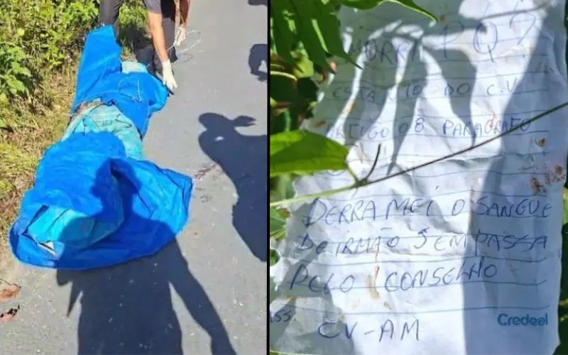 Homem é decapitado e desovado na AM-010 após ferir estatuto de facção