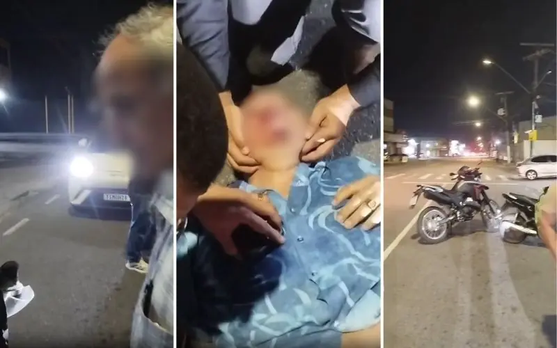 VEJA: Homem é atropelado na zona centro-sul de Manaus