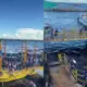 Passarela cede na Balsa Amarela e deixa passageiros ilhados