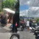 Mulher se fere ao bater moto em trator no bairro Grande Vitória