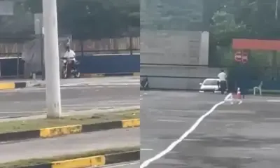 Aluno acelera em pista do Detran para evitar apreensão de moto