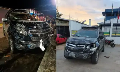Bêbado furta caminhonete e causa acidente em Novo Airão