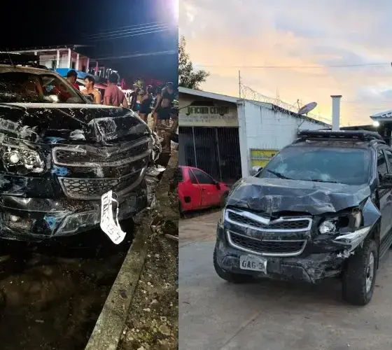 Bêbado furta caminhonete e causa acidente em Novo Airão