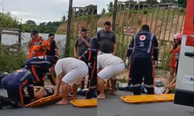 Criança fica ferida após acidente de moto no bairro Santa Etelvina