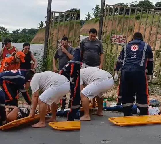 Criança fica ferida após acidente de moto no bairro Santa Etelvina