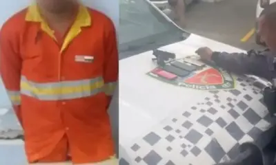 Dupla disfarçada de gari troca tiros com a PM e um suspeito acaba preso em Manaus