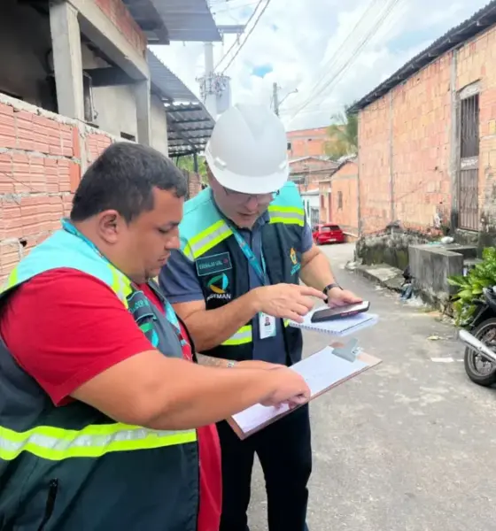 Equipes da Ageman vistoriam serviços de iluminação em bairros de Manaus