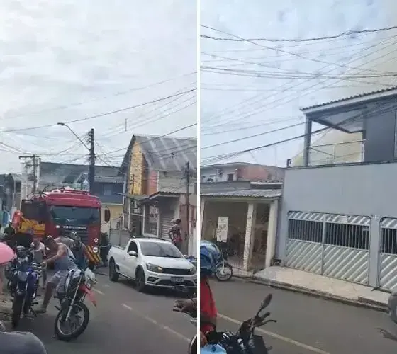Família deixa ar-condicionado ligado e casa pega fogo no Coroado