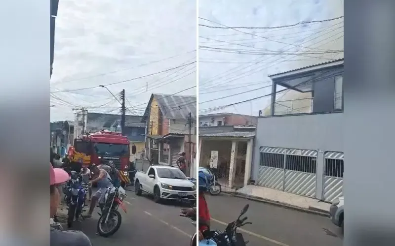 Família deixa ar-condicionado ligado e casa pega fogo no Coroado