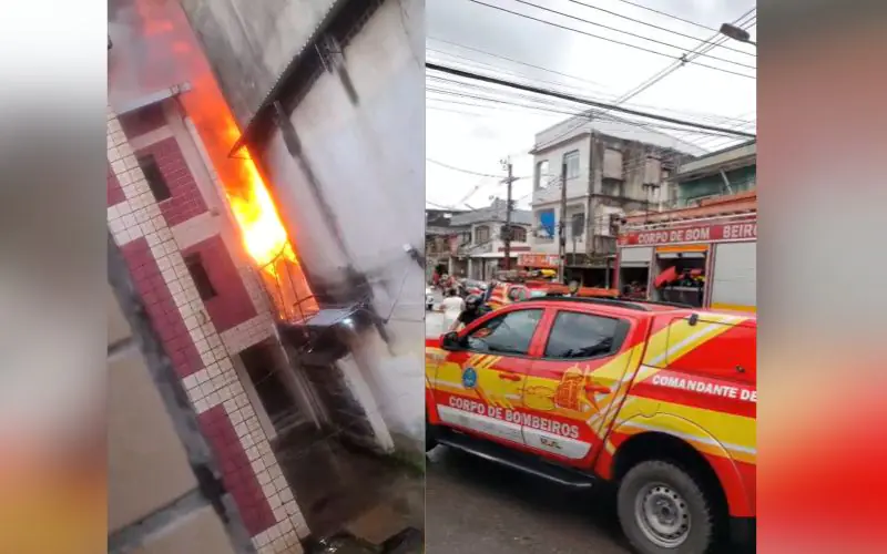 Incêndio de grandes proporções atinge comunidade no São Jorge