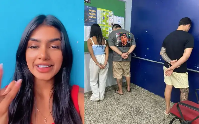 Influenciadora e namorado saem da cadeia após prisão por tráfico