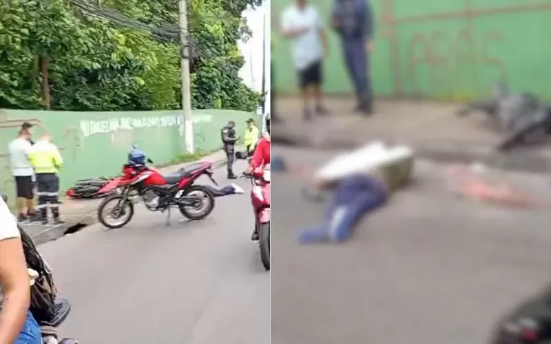 Motociclista tenta ultrapassagem e morre atropelado na Av. Rodrigo Otávio