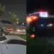 Carro capota após colisão na Avenida das Torres
