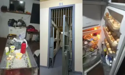 MPAM mostra luxo em cela de policiais transferidos para nova unidade prisional