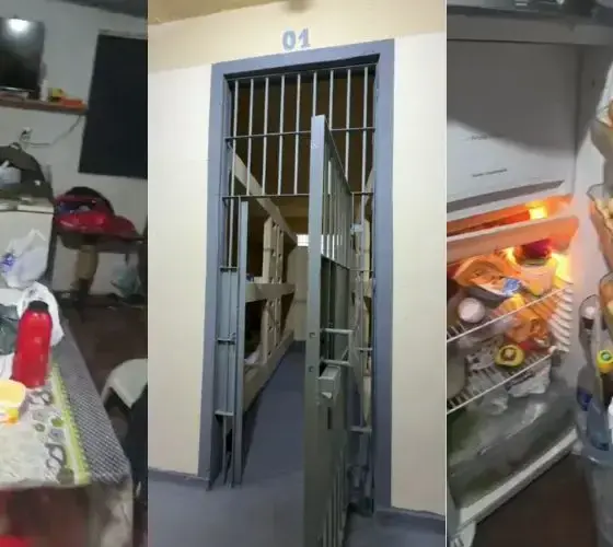 MPAM mostra luxo em cela de policiais transferidos para nova unidade prisional